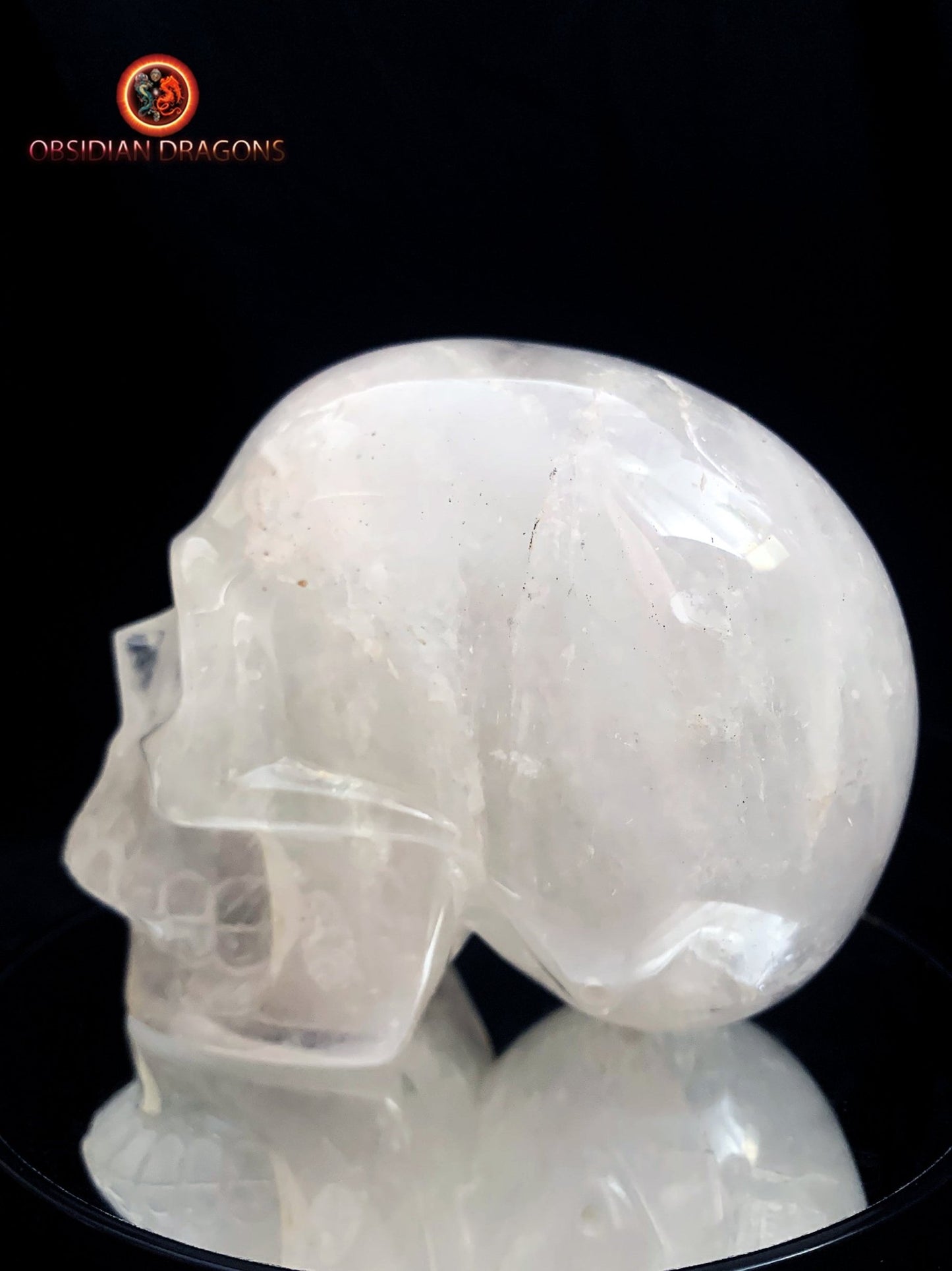 crâne de cristal de roche- Himalaya- artisanal
