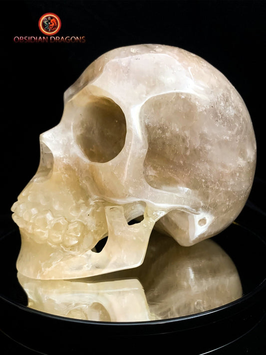 Grand crâne de cristal- Himalaya- authentique