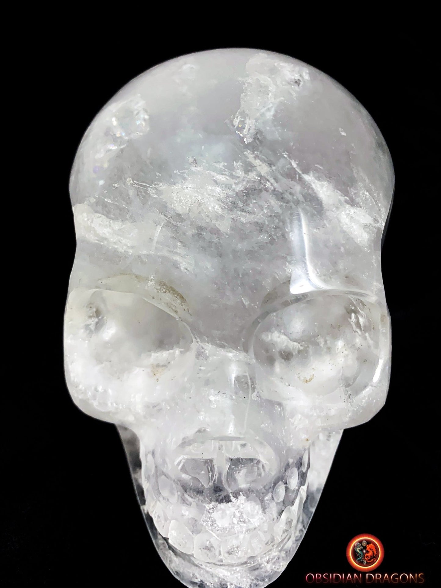 Grand crâne de cristal de roche himalayen- Unique