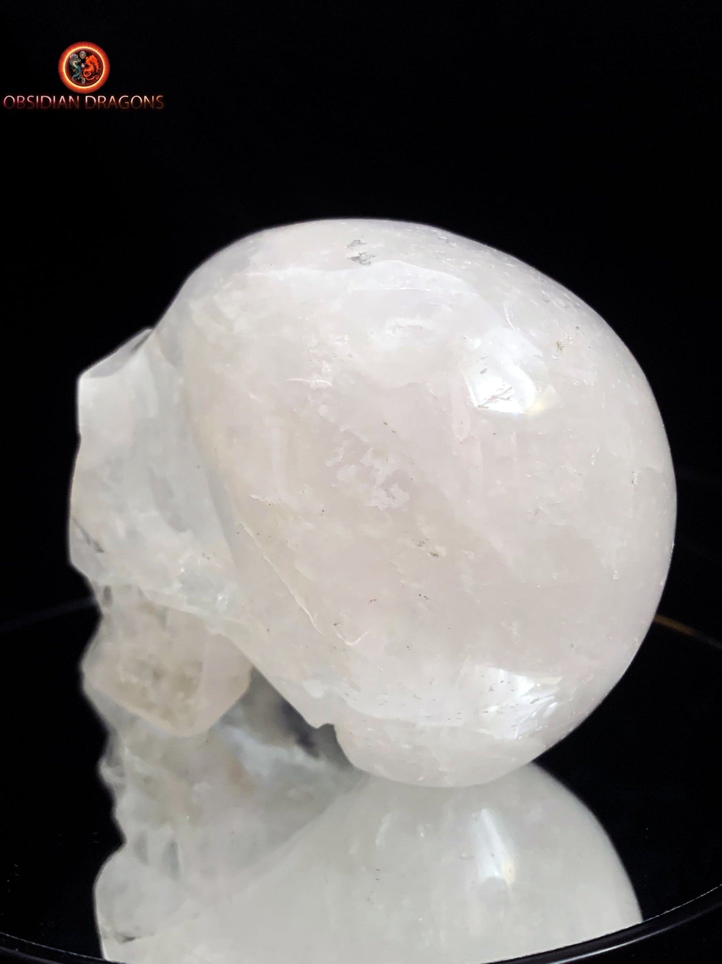 crâne de cristal unique- Himalaya- artisanal | obsidian dragons