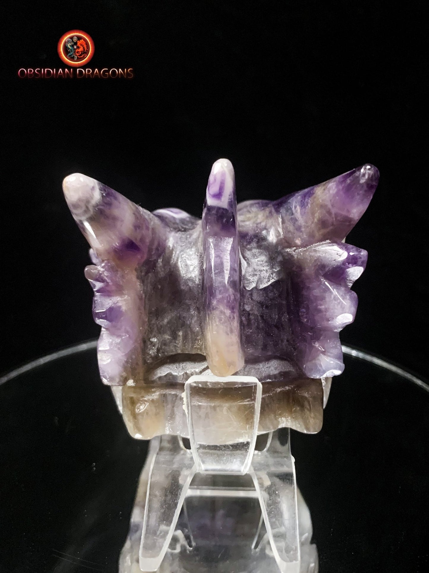 Crâne de dragon- Améthyste- Artisanal