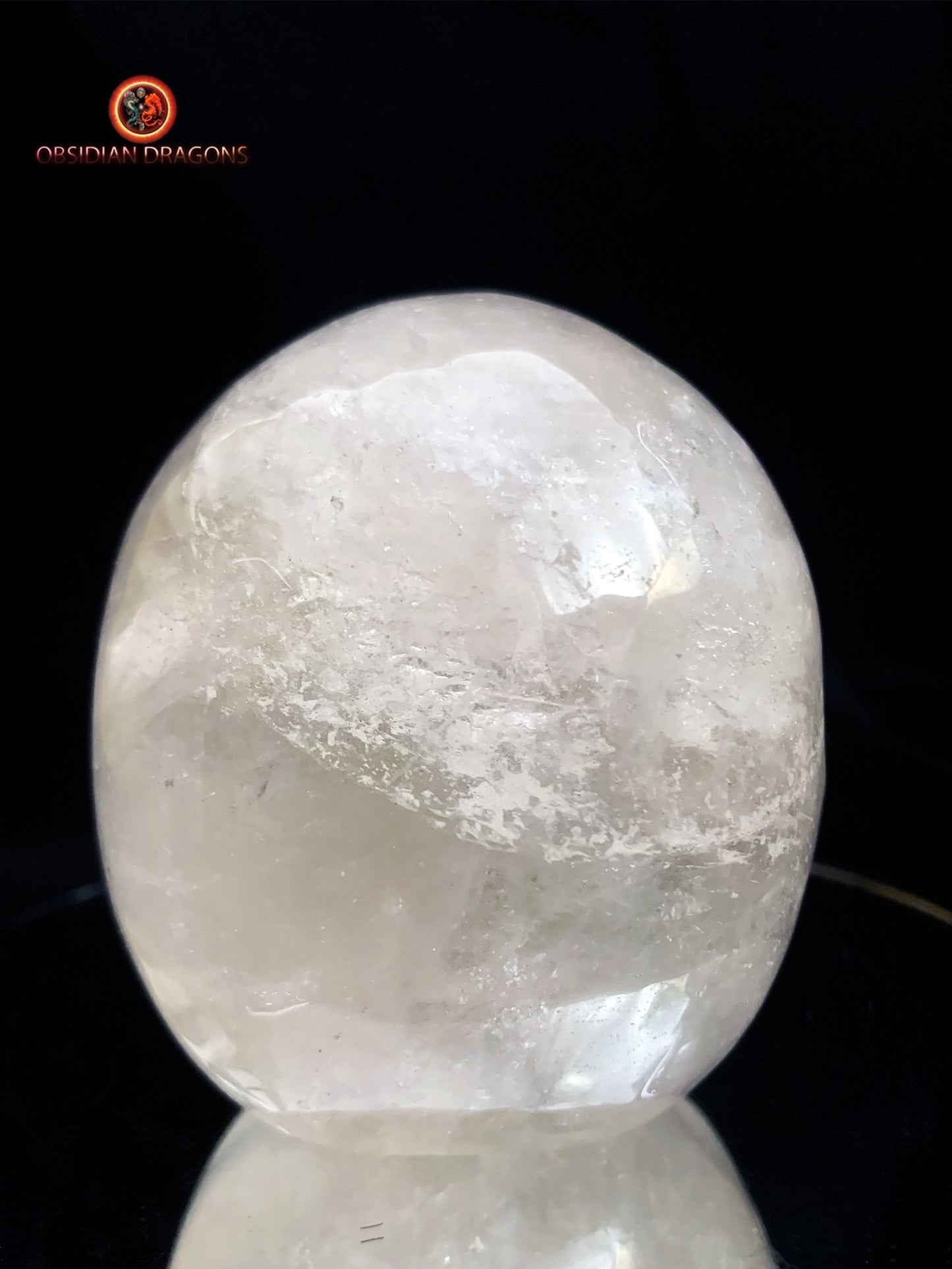 crâne de cristal naturel- Himalaya- artisanal | obsidian dragons