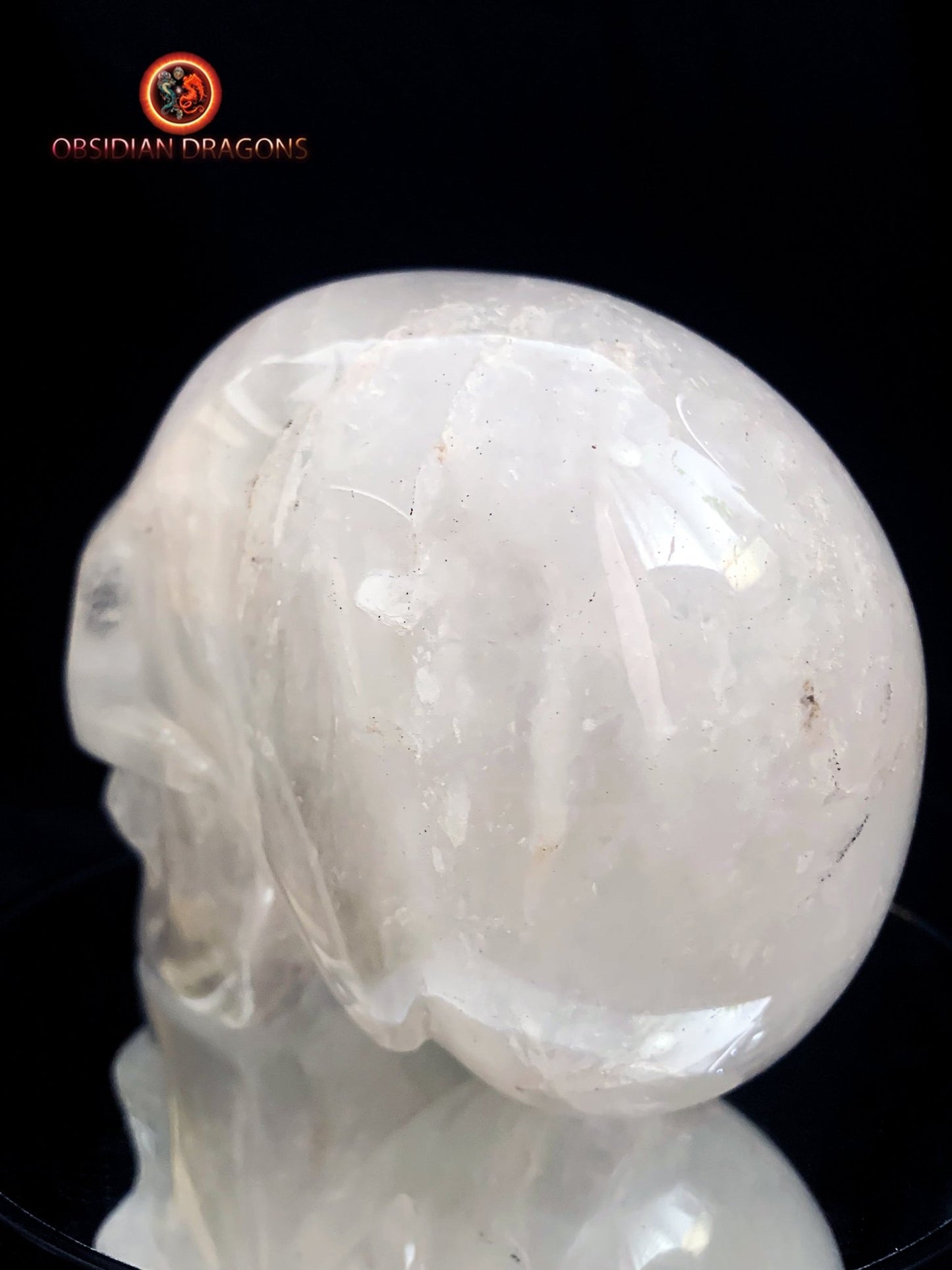 crâne de cristal de roche- Himalaya- artisanal