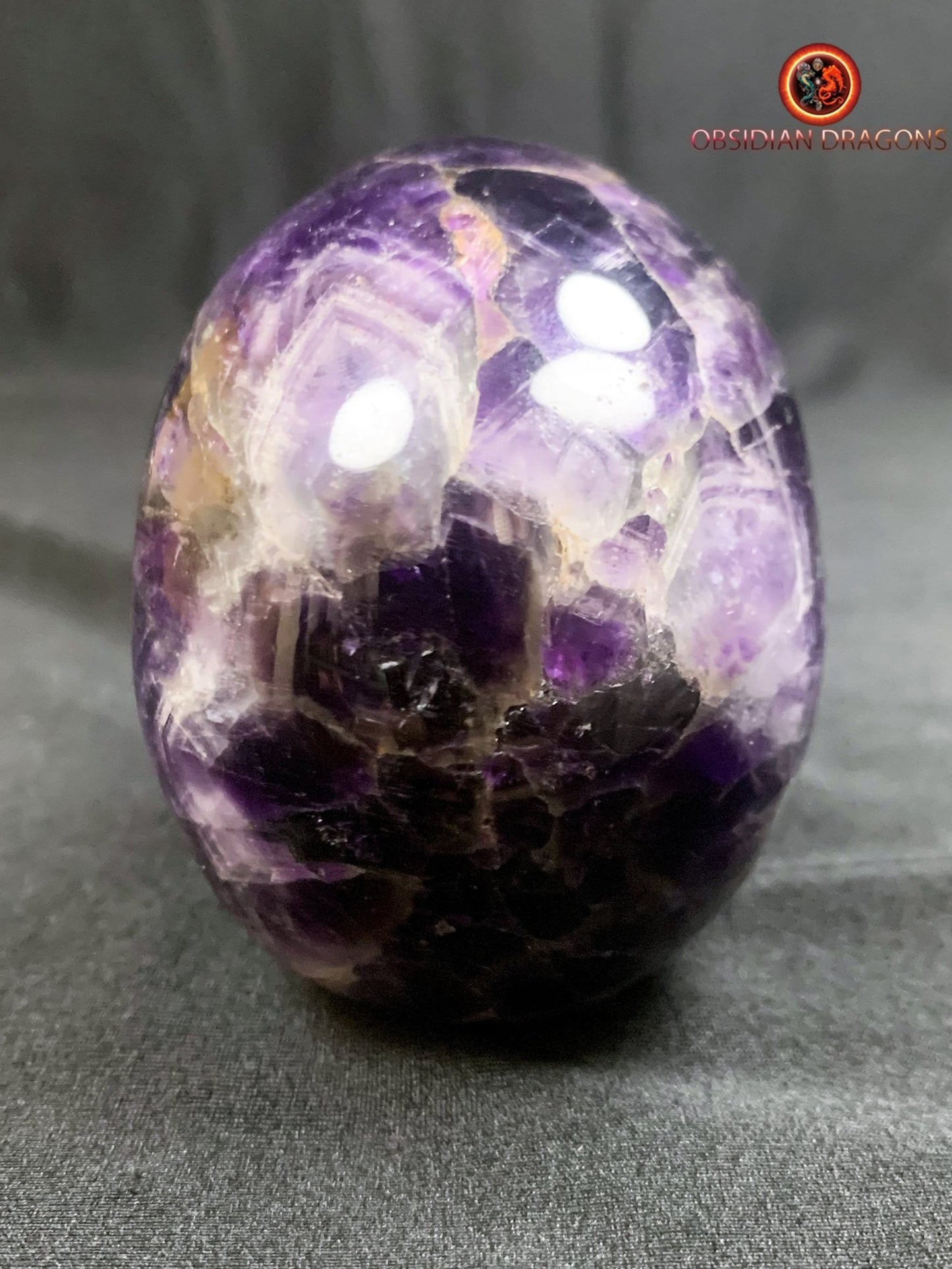crâne de cristal en améthyste- unique