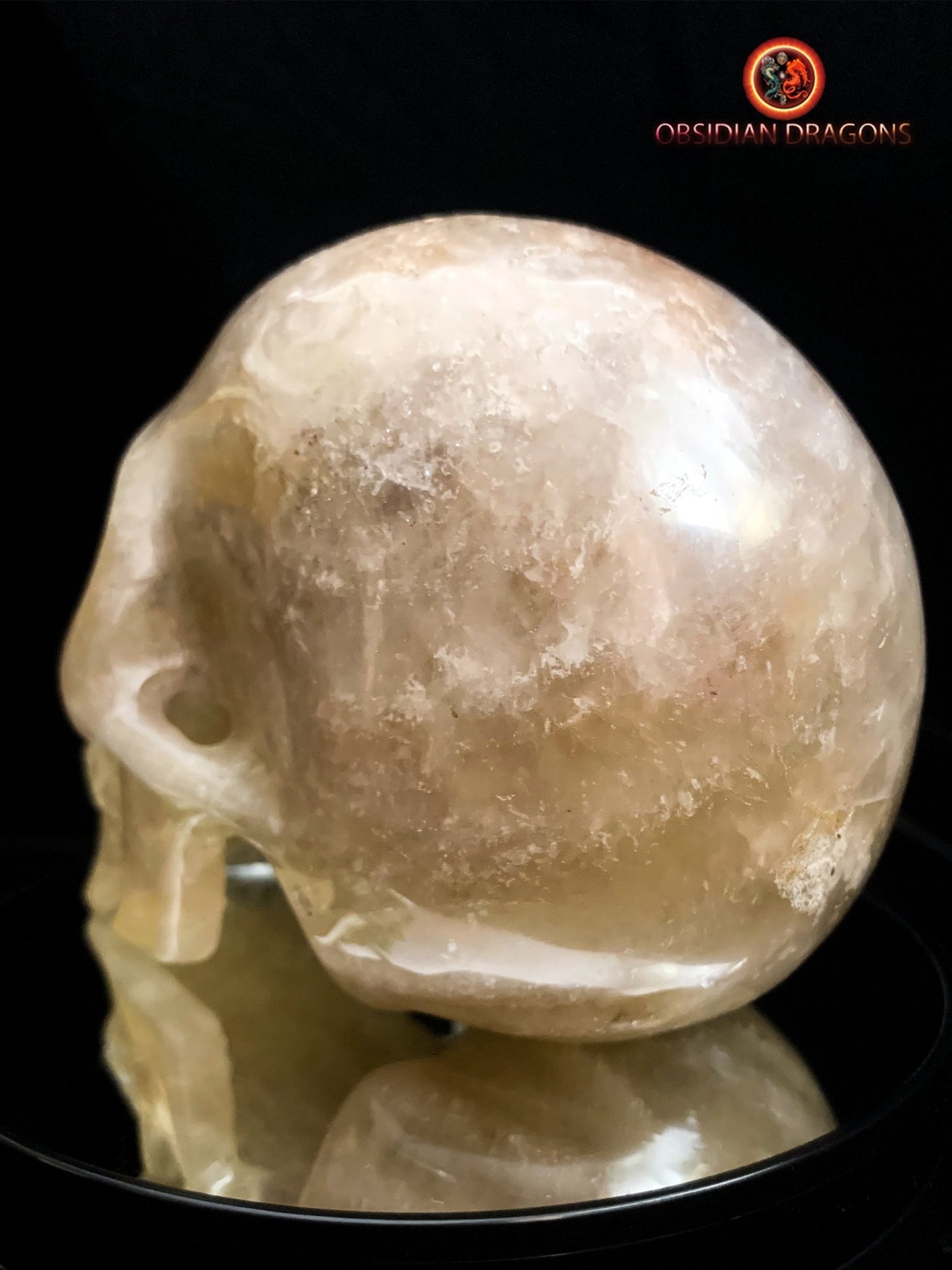 Grand crâne de cristal- Himalaya- authentique