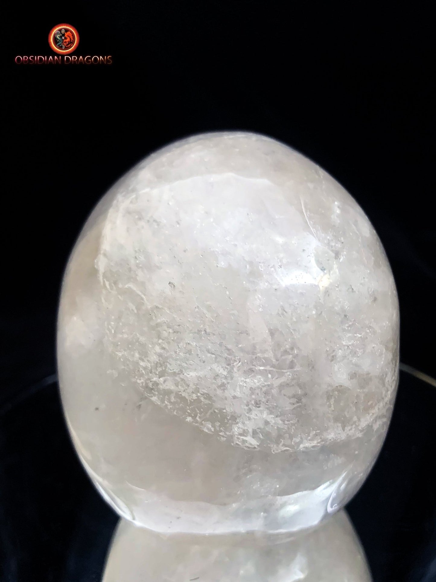 crâne de cristal naturel- Himalaya- artisanal | obsidian dragons
