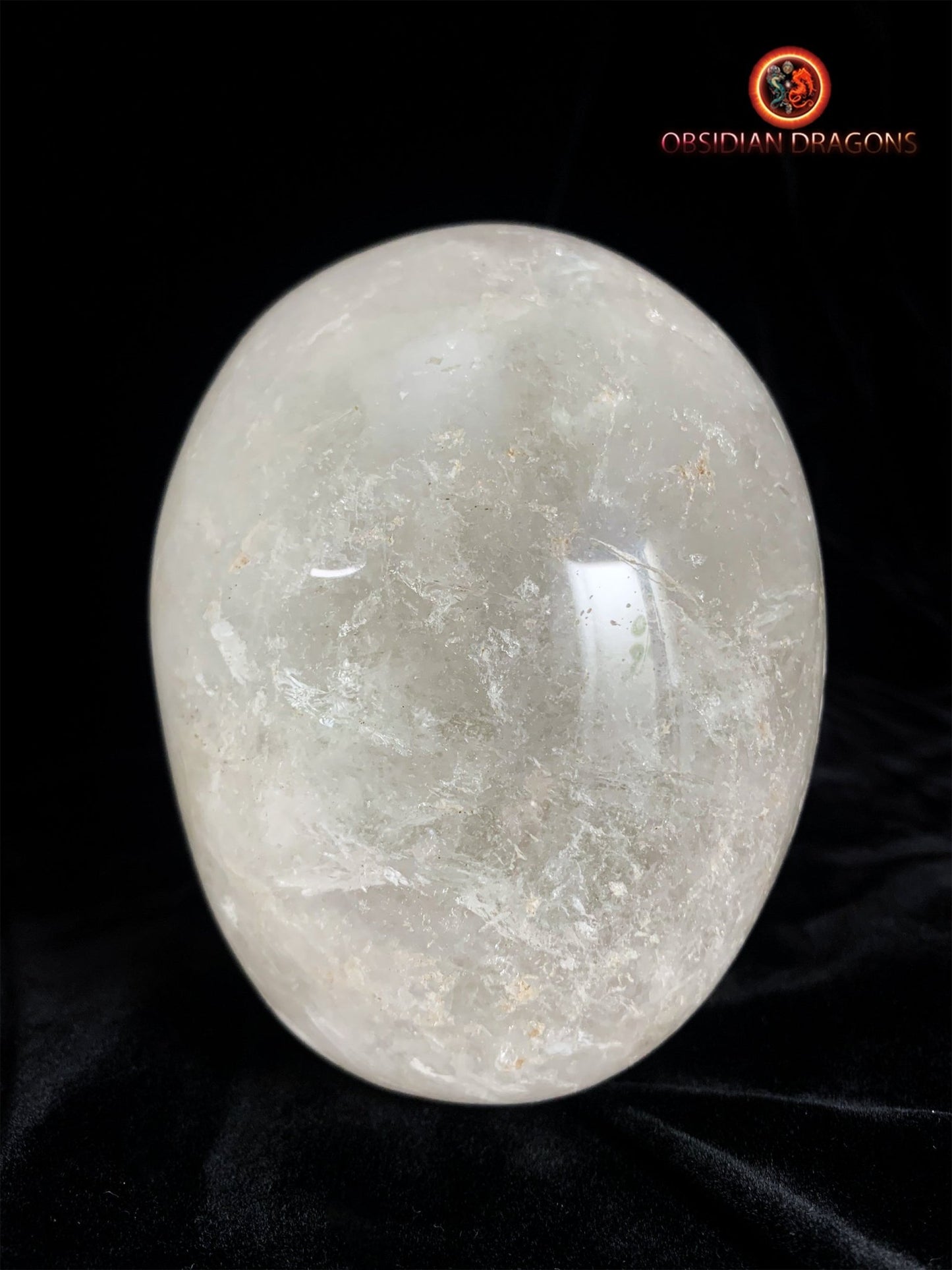 Grand crâne en cristal de roche himalayen- Unique