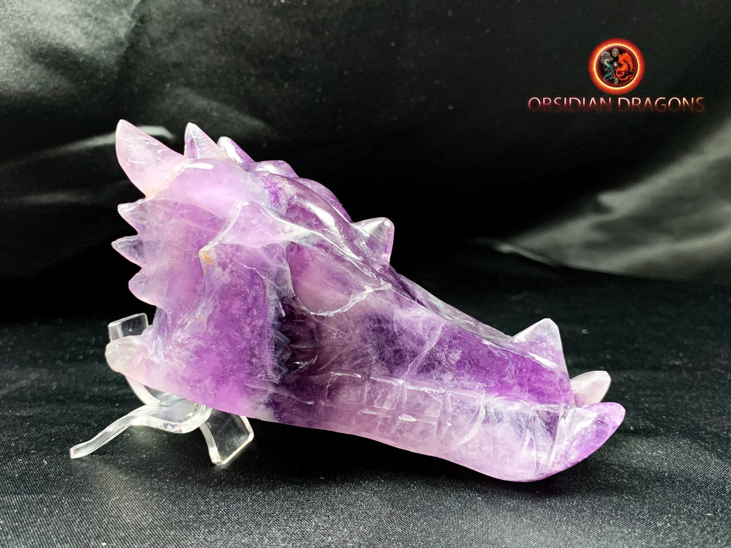 crâne de dragon- artisanal- fluorite- unique