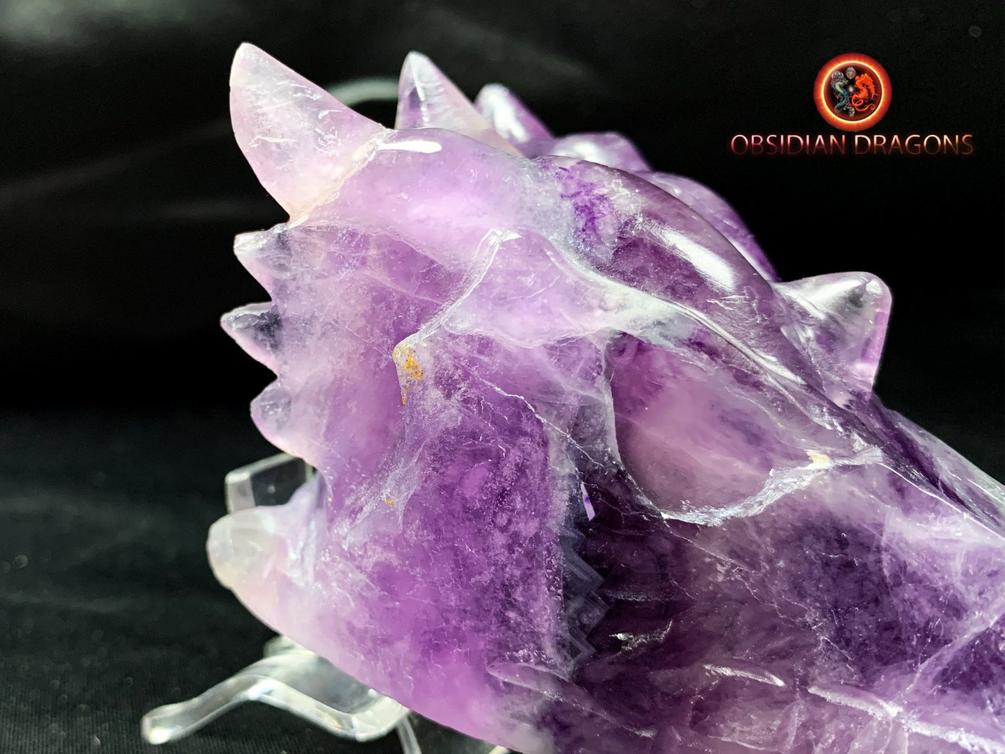 crâne de dragon- artisanal- fluorite- unique
