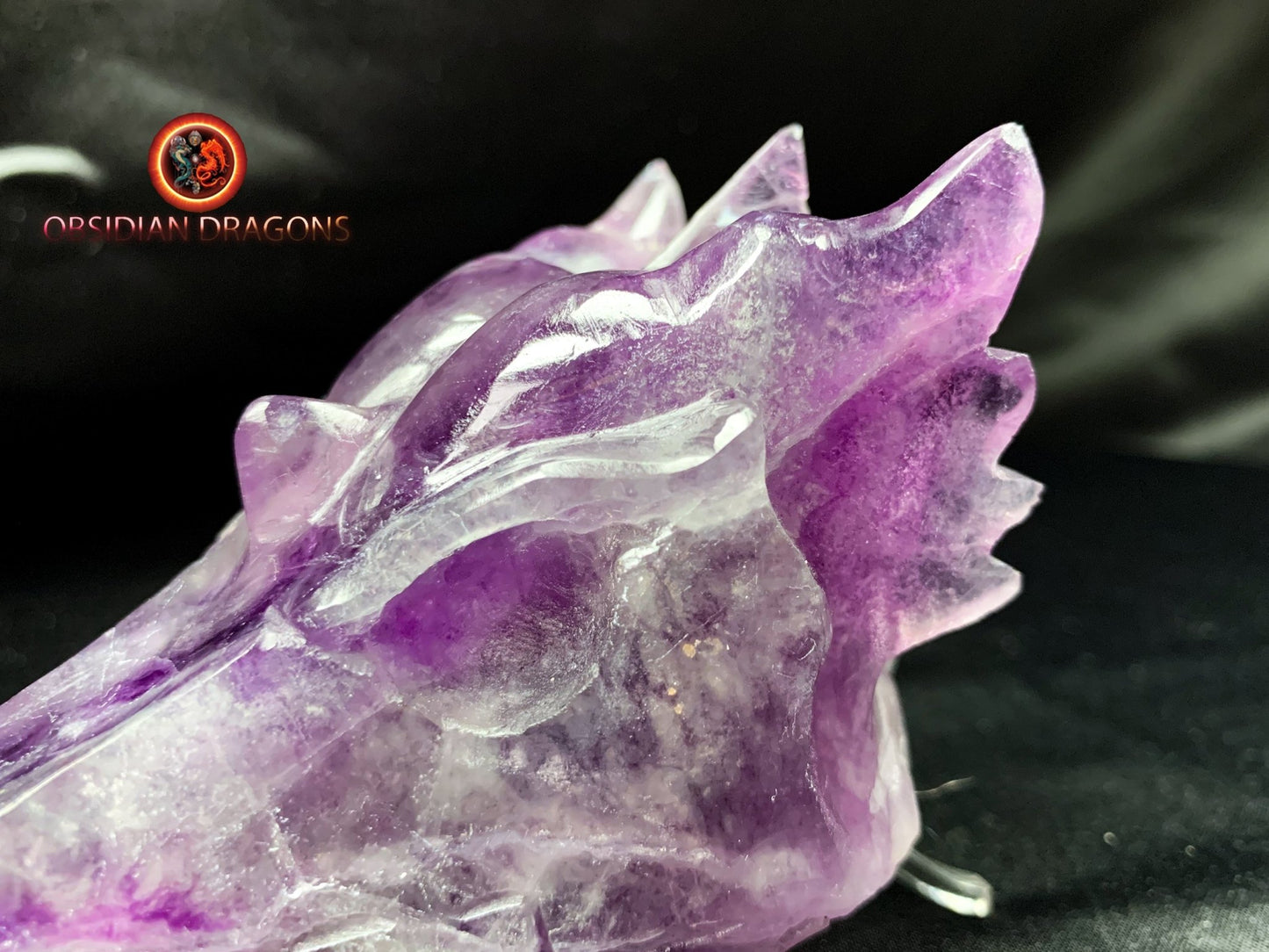 crâne de dragon- artisanal- fluorite- unique