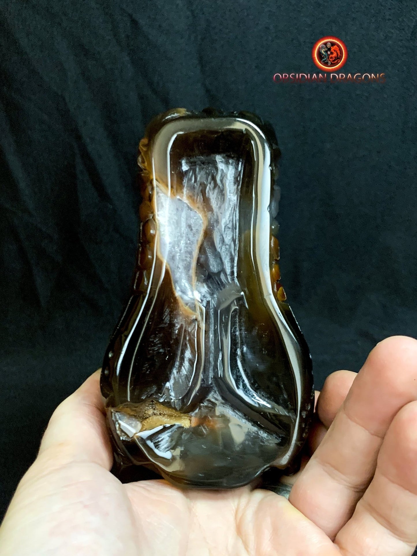 Crâne de dragon- artisanal- géode de quartz