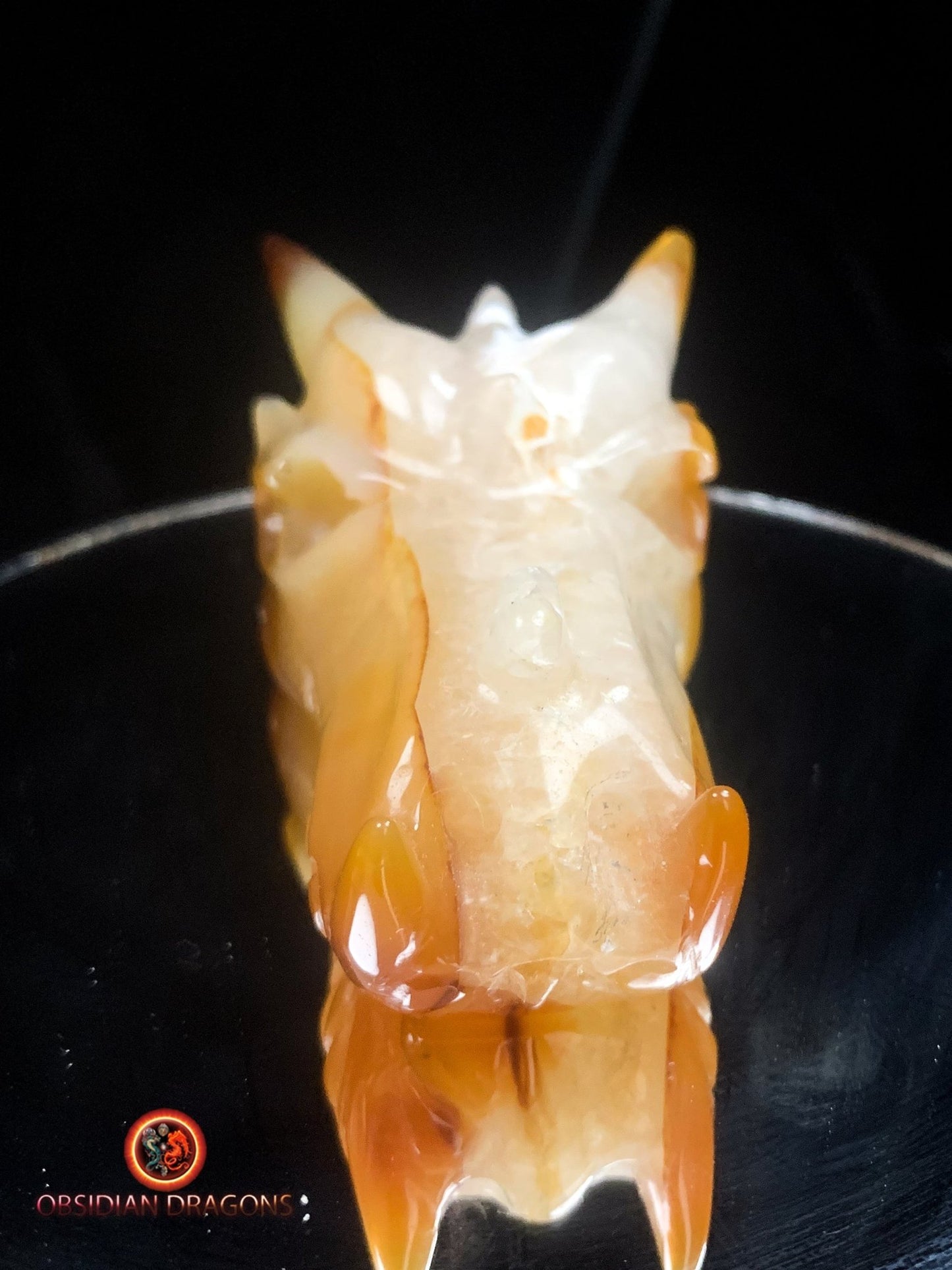 Crâne de dragon- Geode de quartz- Artisanal | obsidian dragons