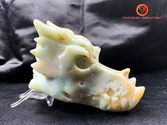 Crâne de dragon, tête de dragon, crâne de cristal, dragon skull