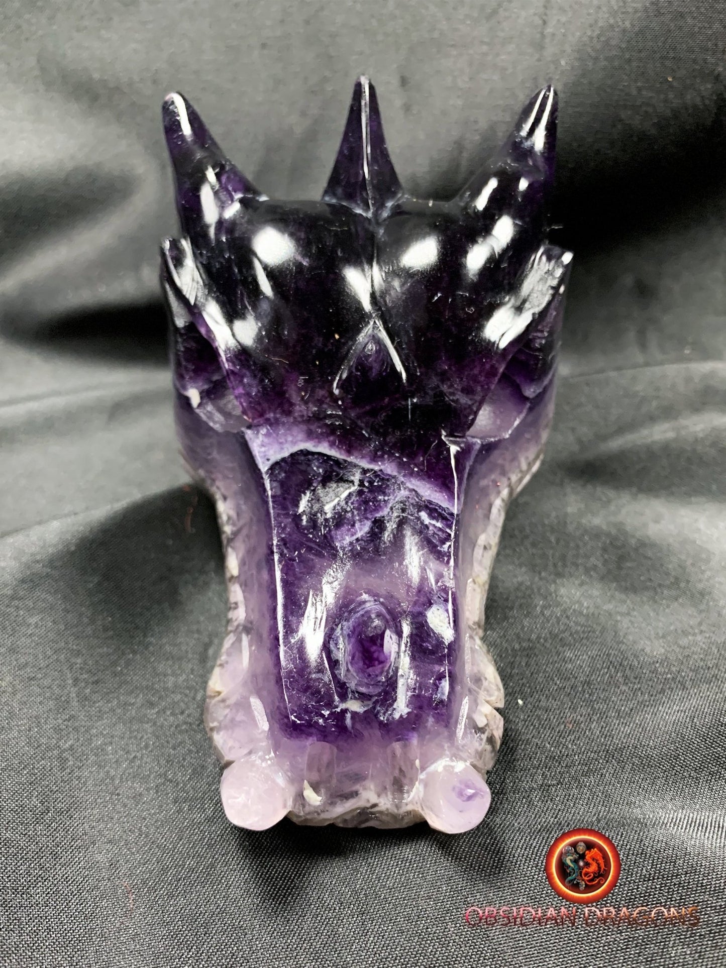 crâne de dragon- artisanal- fluorite- unique