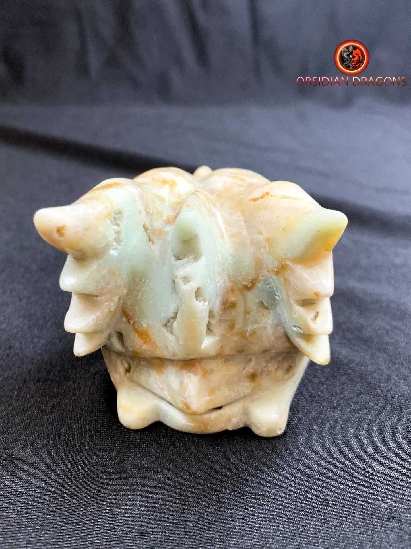 crâne de dragon- artisanal- amazonite- unique