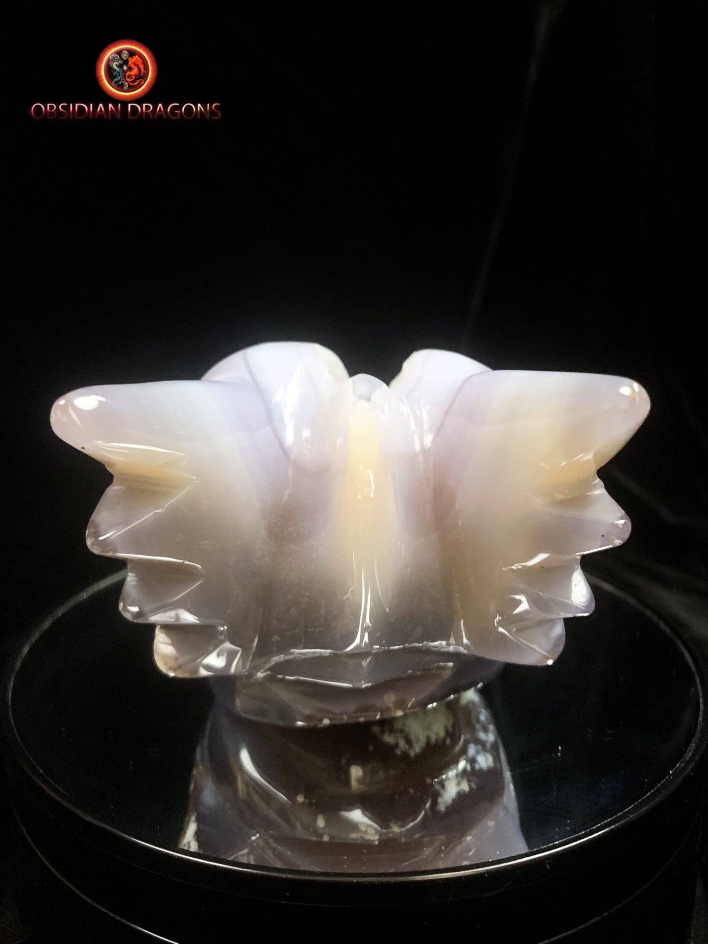 Crâne de dragon- Geode de quartz- Unique | obsidian dragons