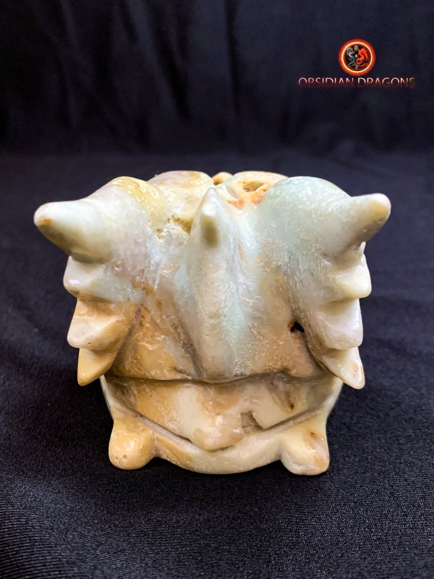 crâne de dragon- artisanal- amazonite- unique
