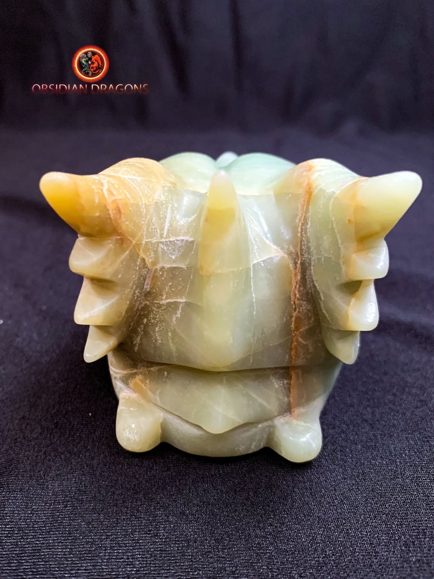 crâne de dragon- artisanal- amazonite- unique
