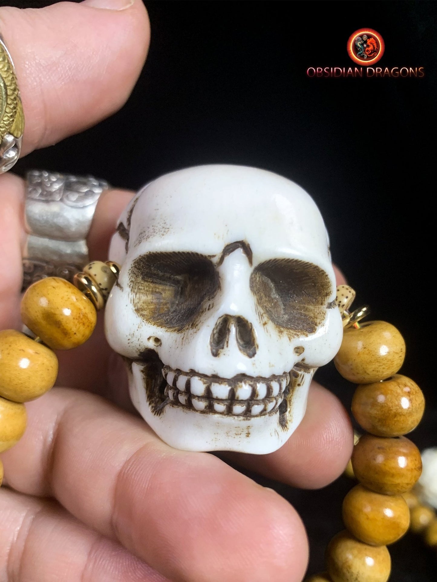 Mala en os - Pratique tantrique - Citipati
