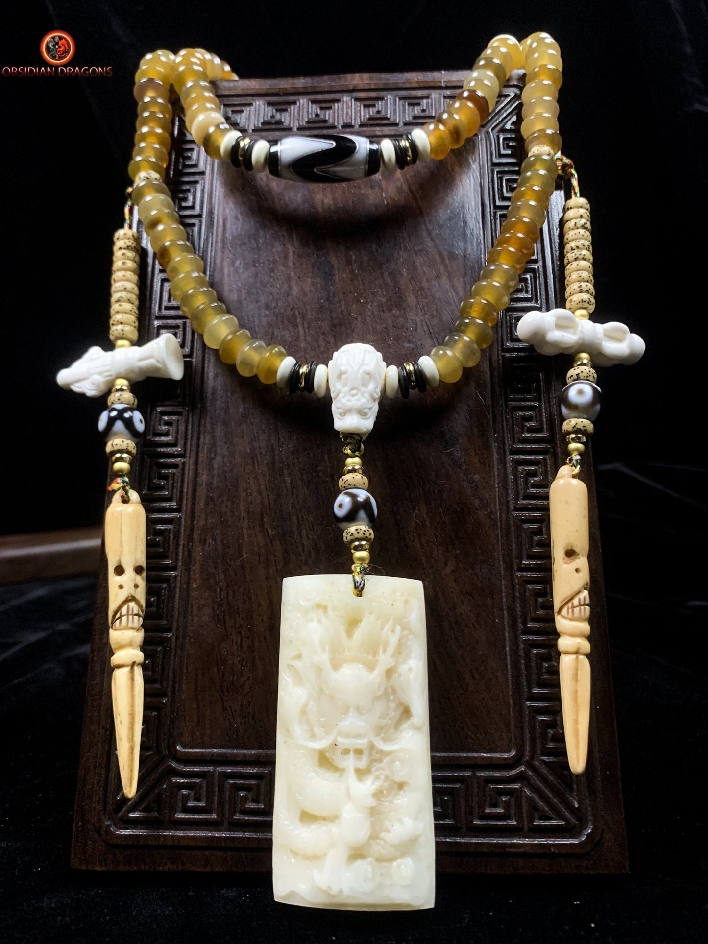 Mala artisanal- Traditionnel- tigre et dragon