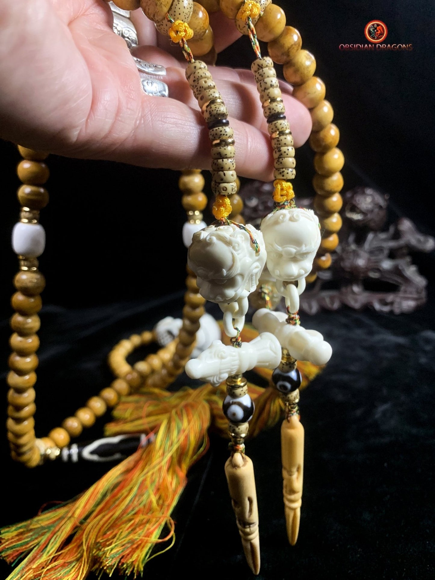 Mala en os - Pratique tantrique - Citipati