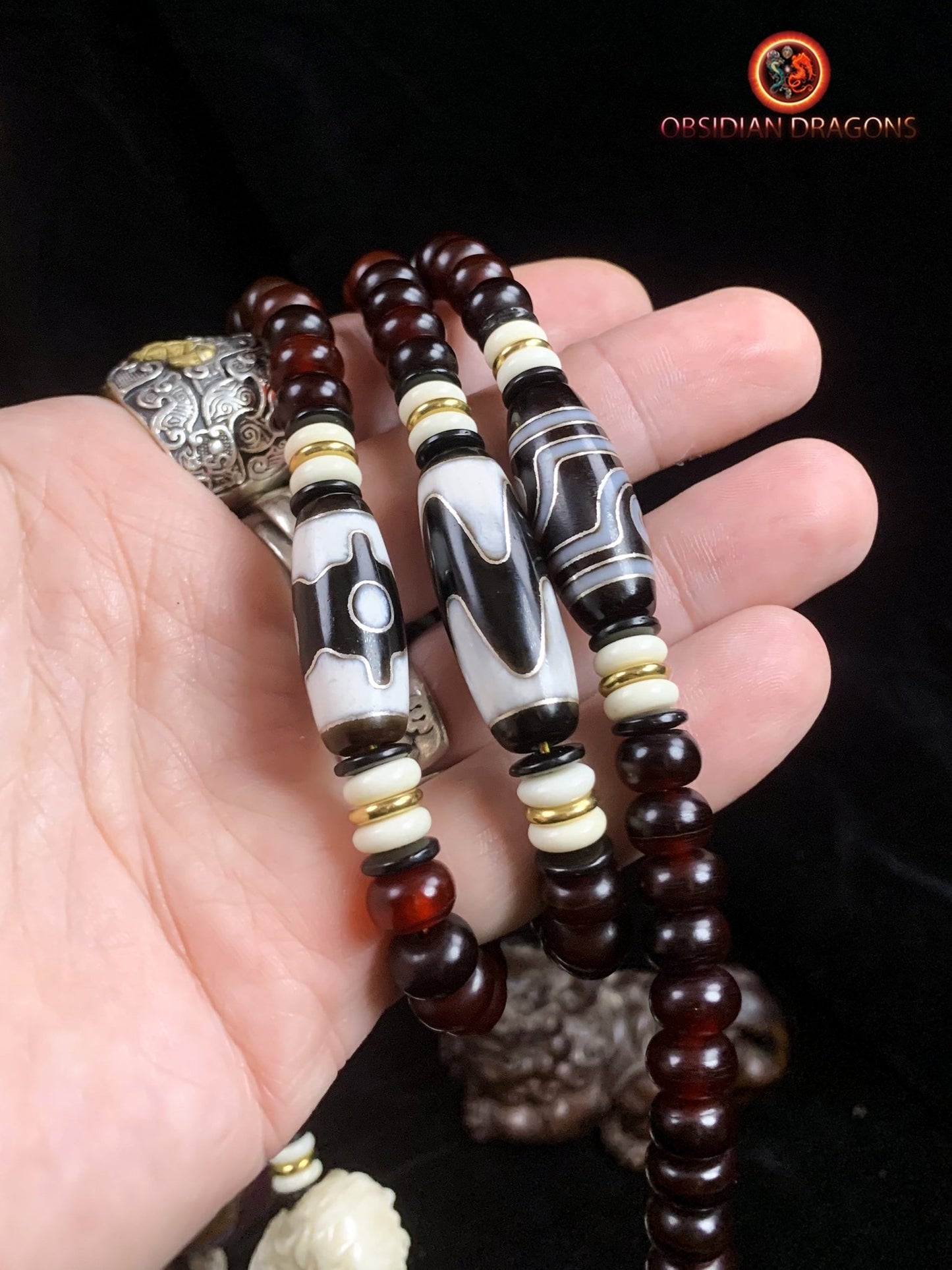 Mala Tantrique - artisanal- Pratiques d'Hayagriva
