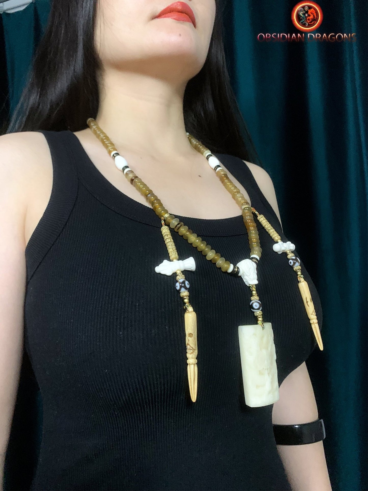 Mala artisanal- Traditionnel- tigre et dragon