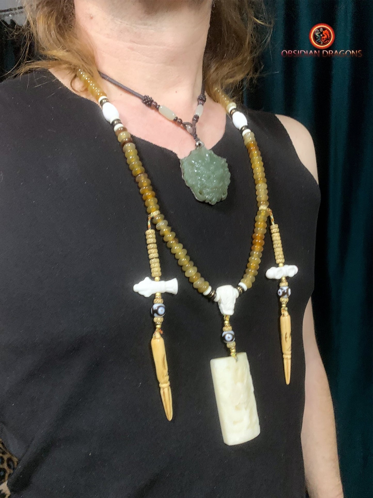 Mala artisanal- Traditionnel- tigre et dragon