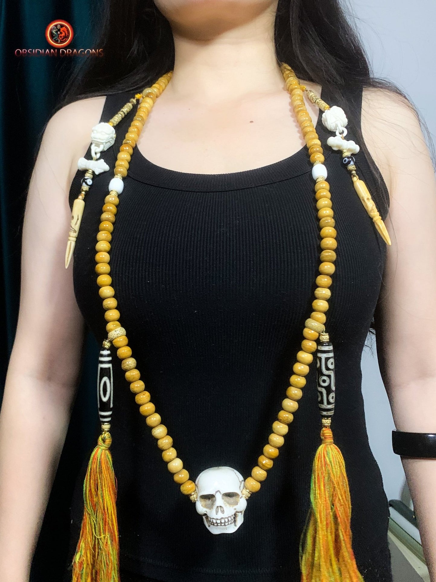 Mala en os - Pratique tantrique - Citipati