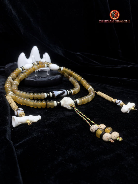 Mala artisanal traditionnel- Unique- tigre et dragon