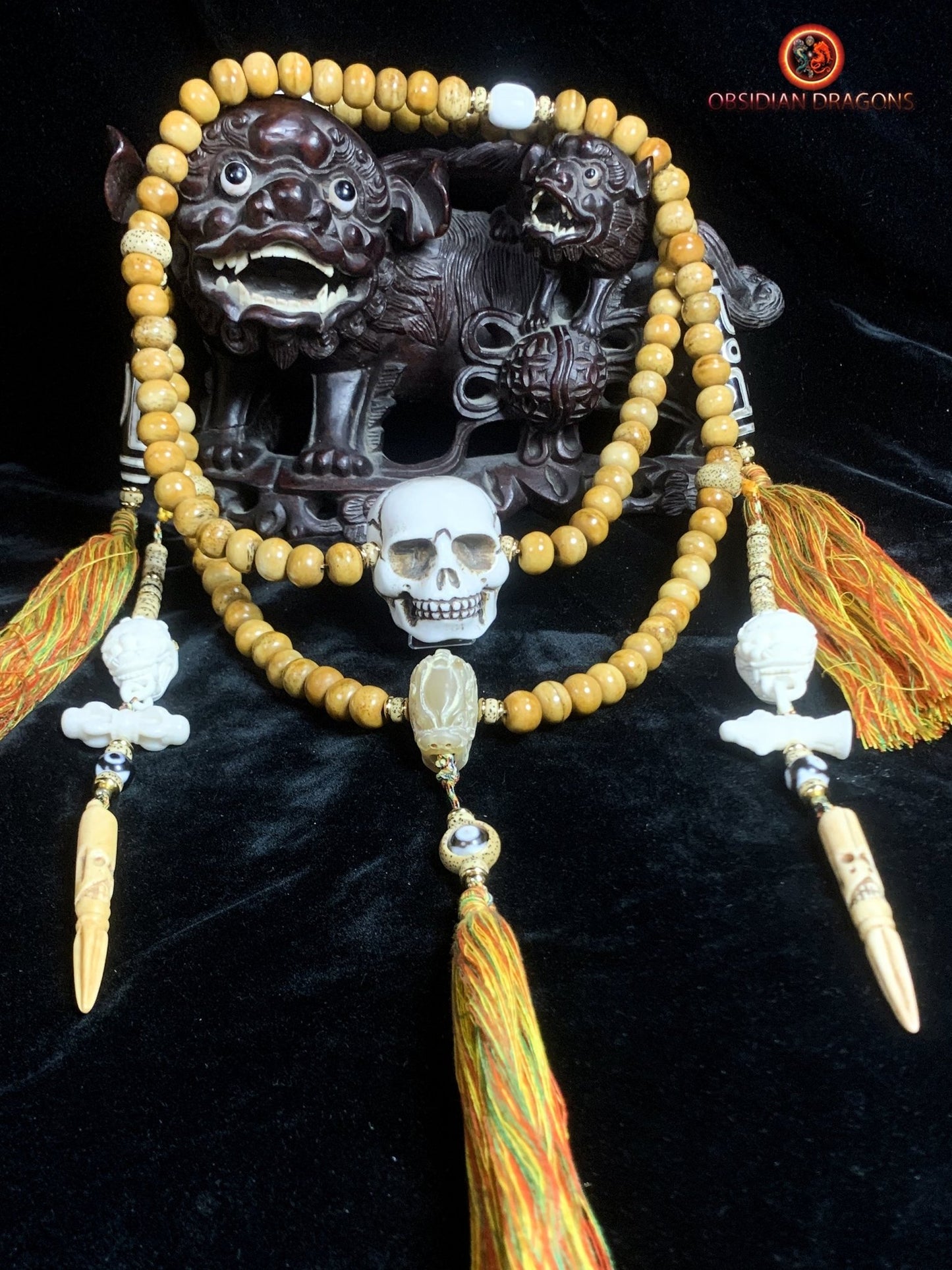 Mala en os - Pratique tantrique - Citipati