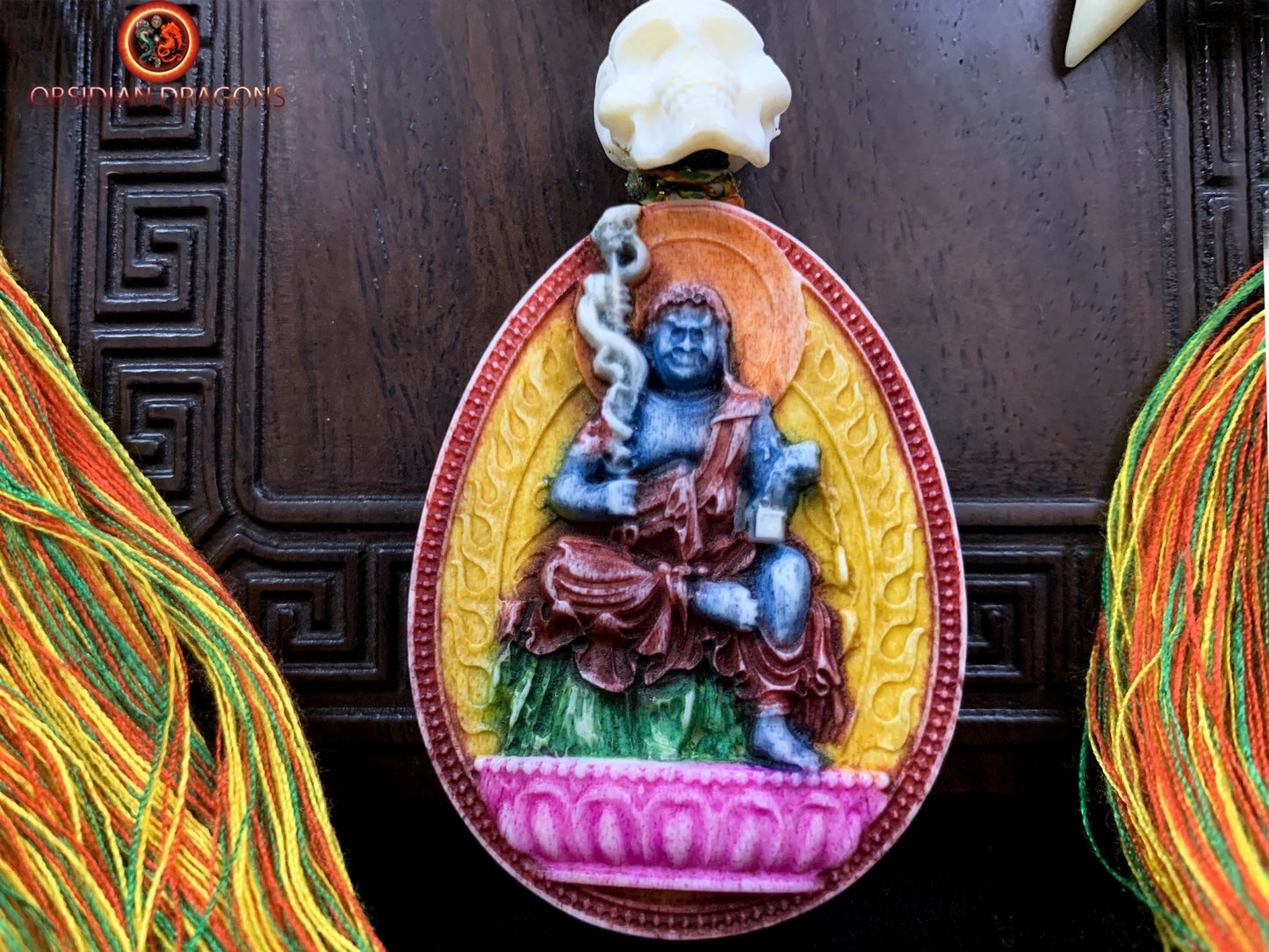 Mala de créateur- unique- 108 graines de bodhi- Bouddha Acala