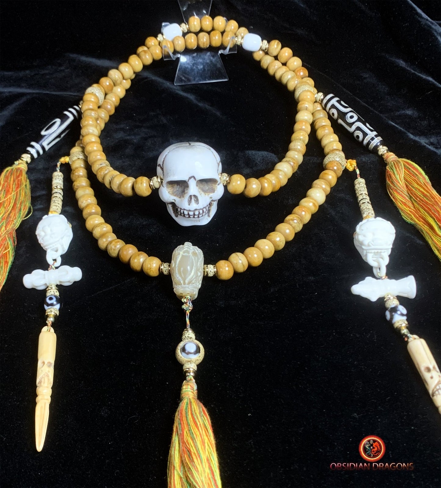 Mala en os - Pratique tantrique - Citipati