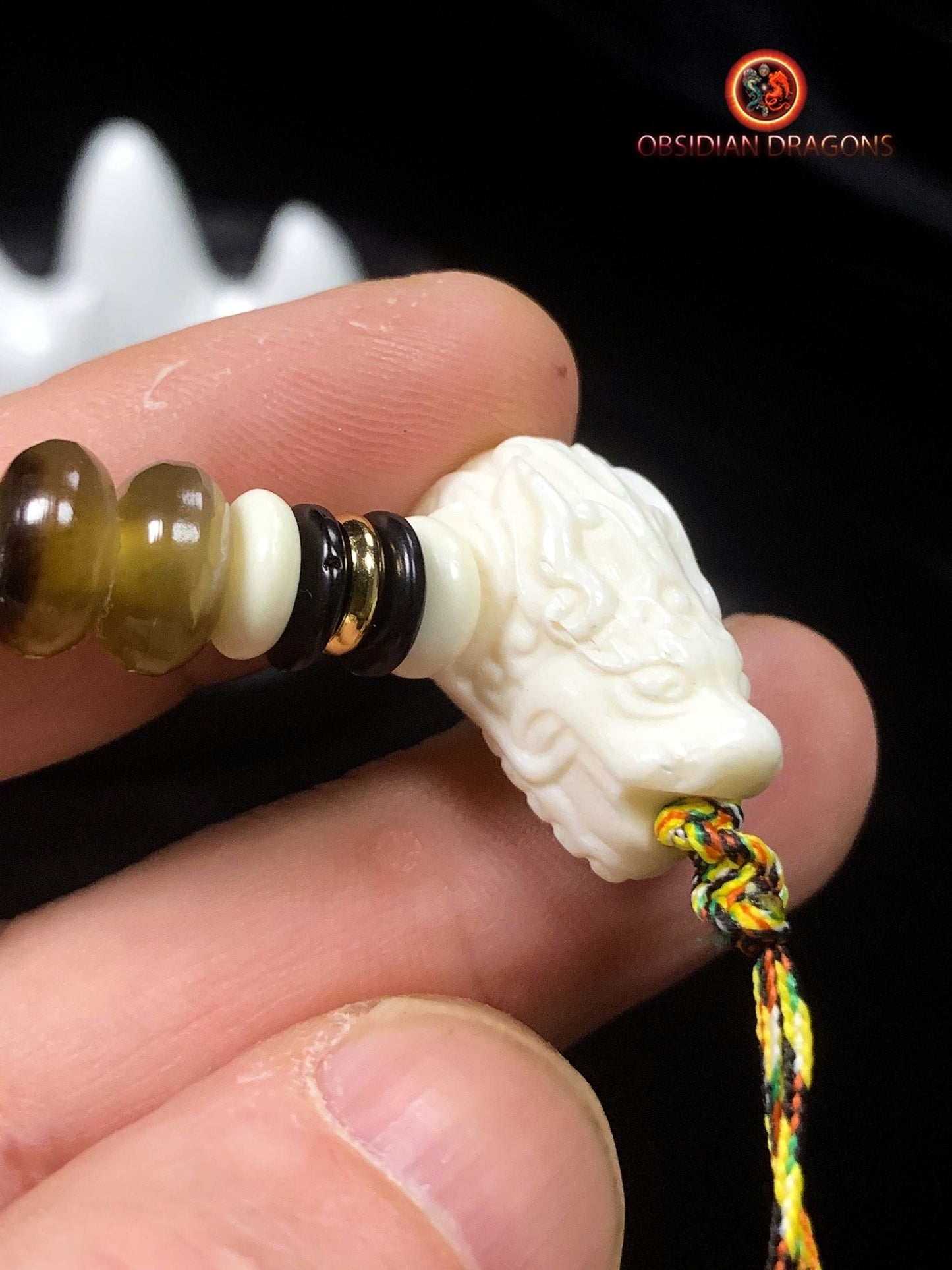 Mala artisanal traditionnel- Unique- tigre et dragon