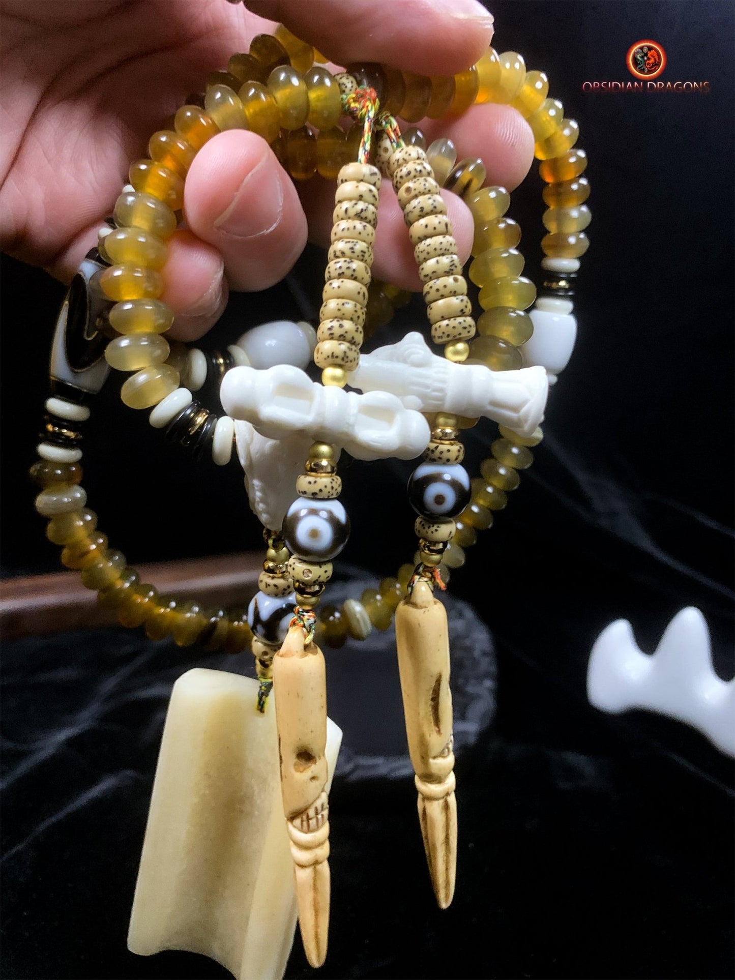 Mala artisanal- Traditionnel- tigre et dragon