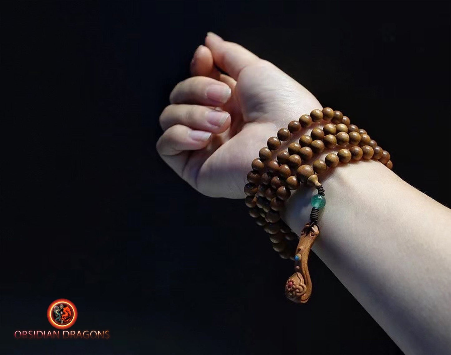 Mala en santal de Mysore- rare- collection