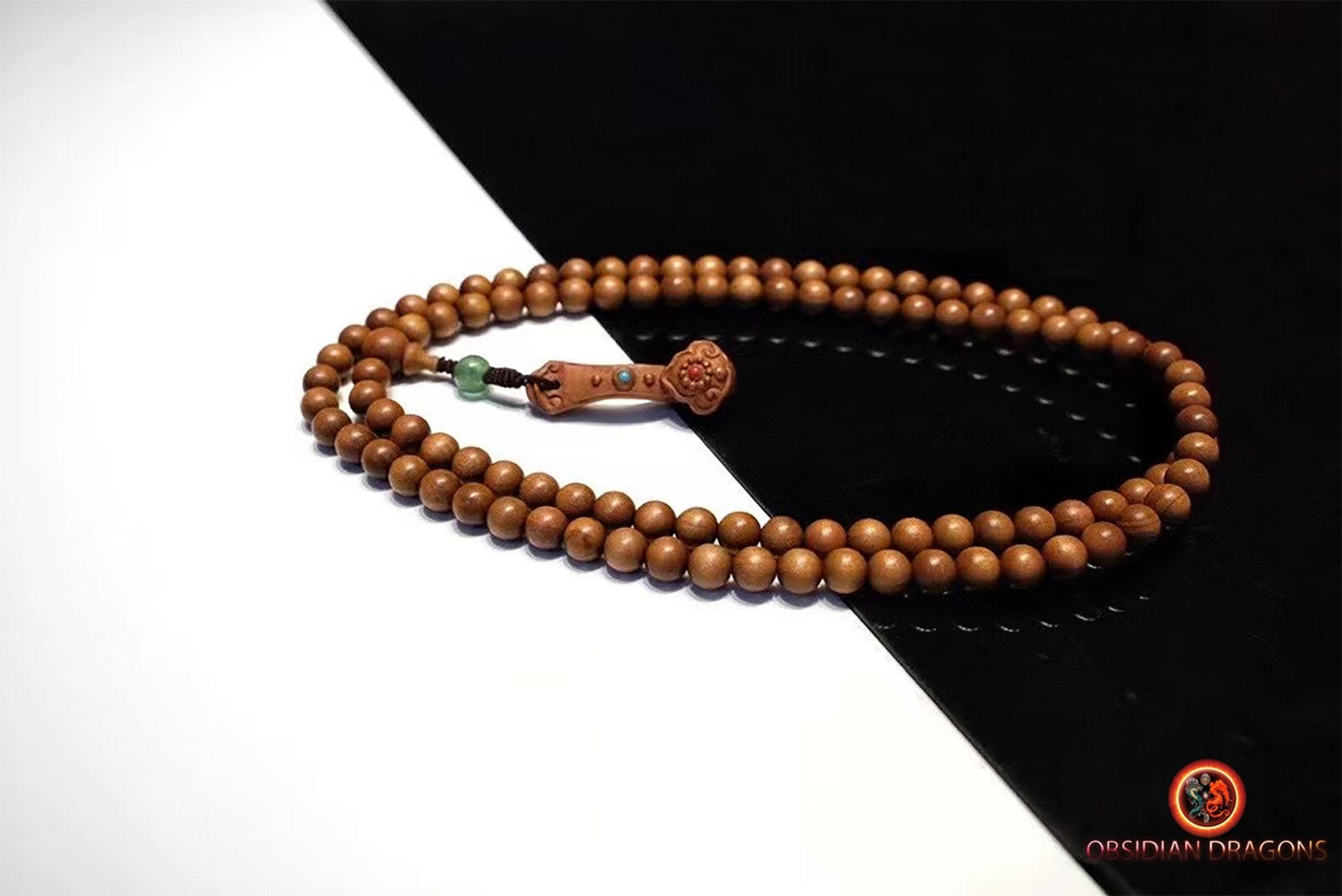 Mala en santal de Mysore- rare- collection