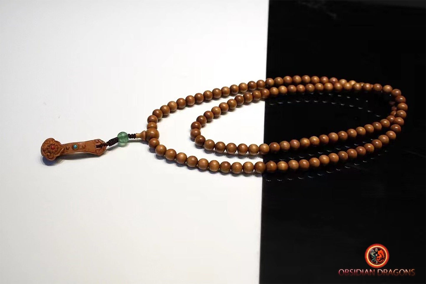 Mala en santal de Mysore- rare- collection