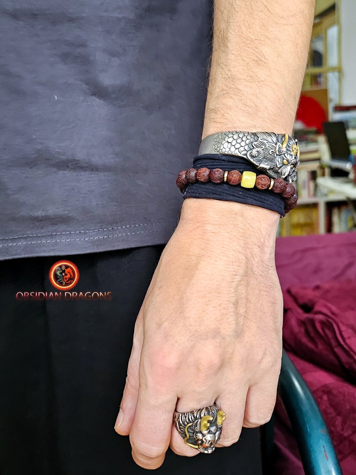 Mala de poignet- Bracelet de prière tibétain