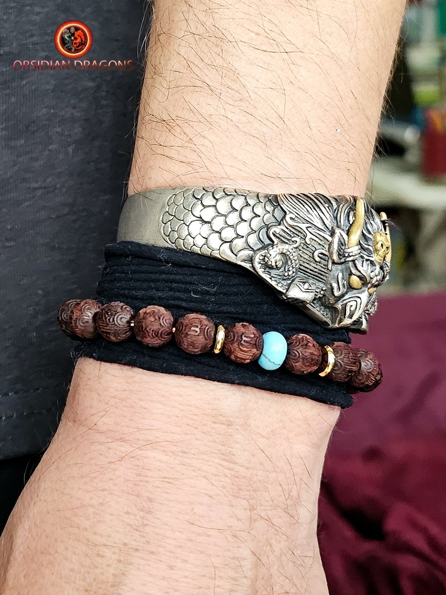Mala de poignet- Bracelet de prière tibétain