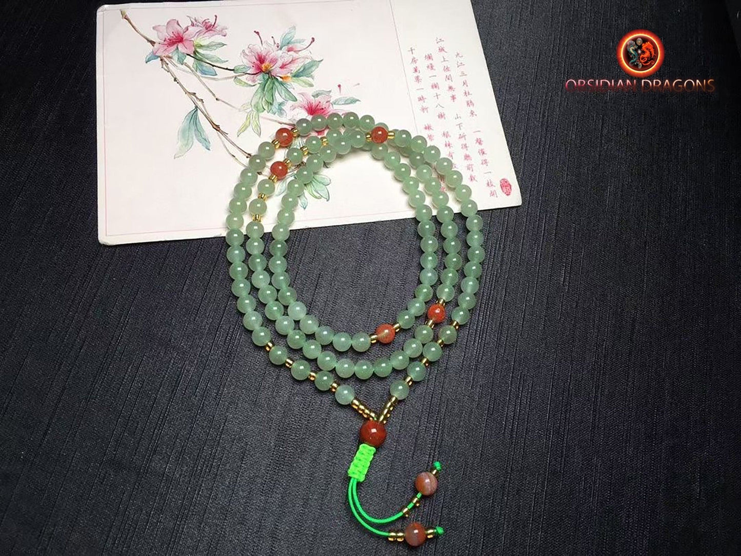 Mala en jade- 108 perles expertisées