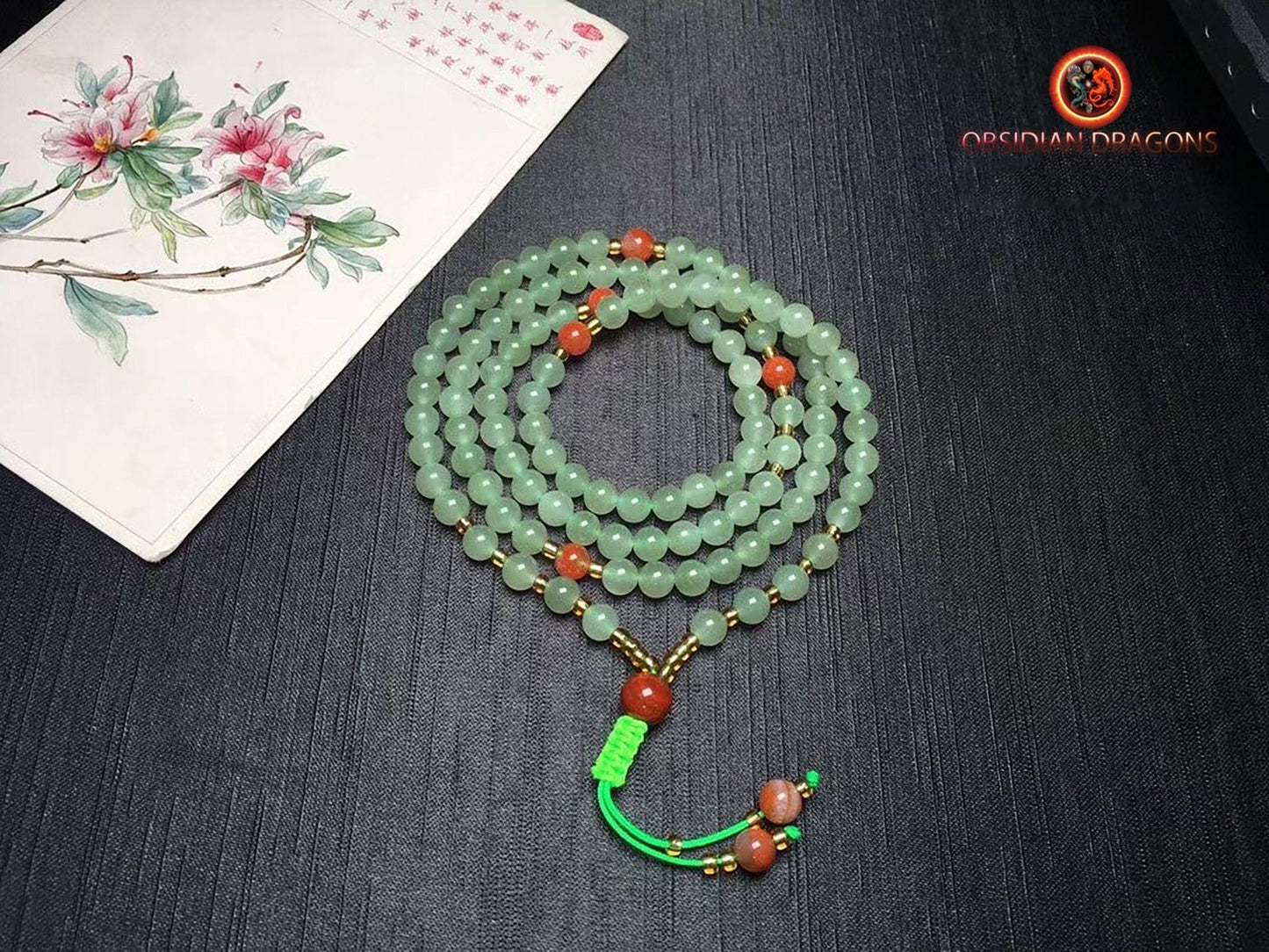 Mala en jade- 108 perles expertisées
