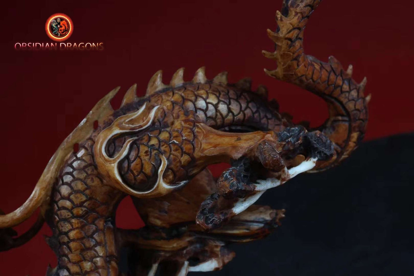 Netsuké dragon- rare et authentique.