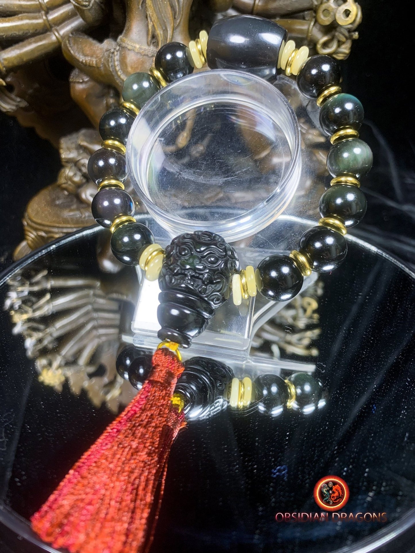 Bracelet en obsidienne oeil céleste- Dragon | obsidian dragons