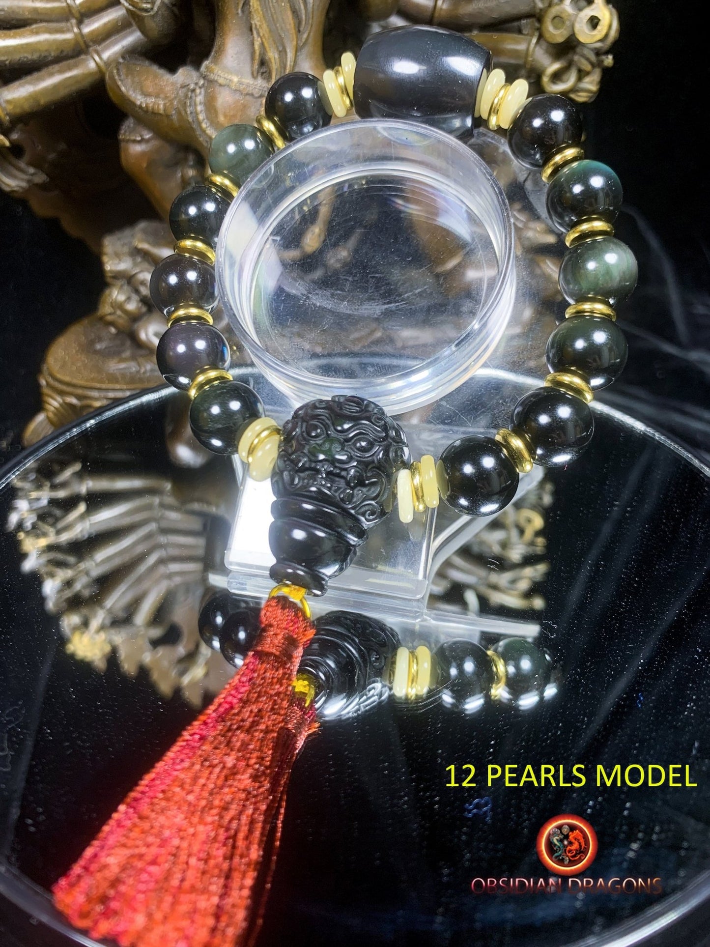 Bracelet en obsidienne oeil céleste- Dragon | obsidian dragons