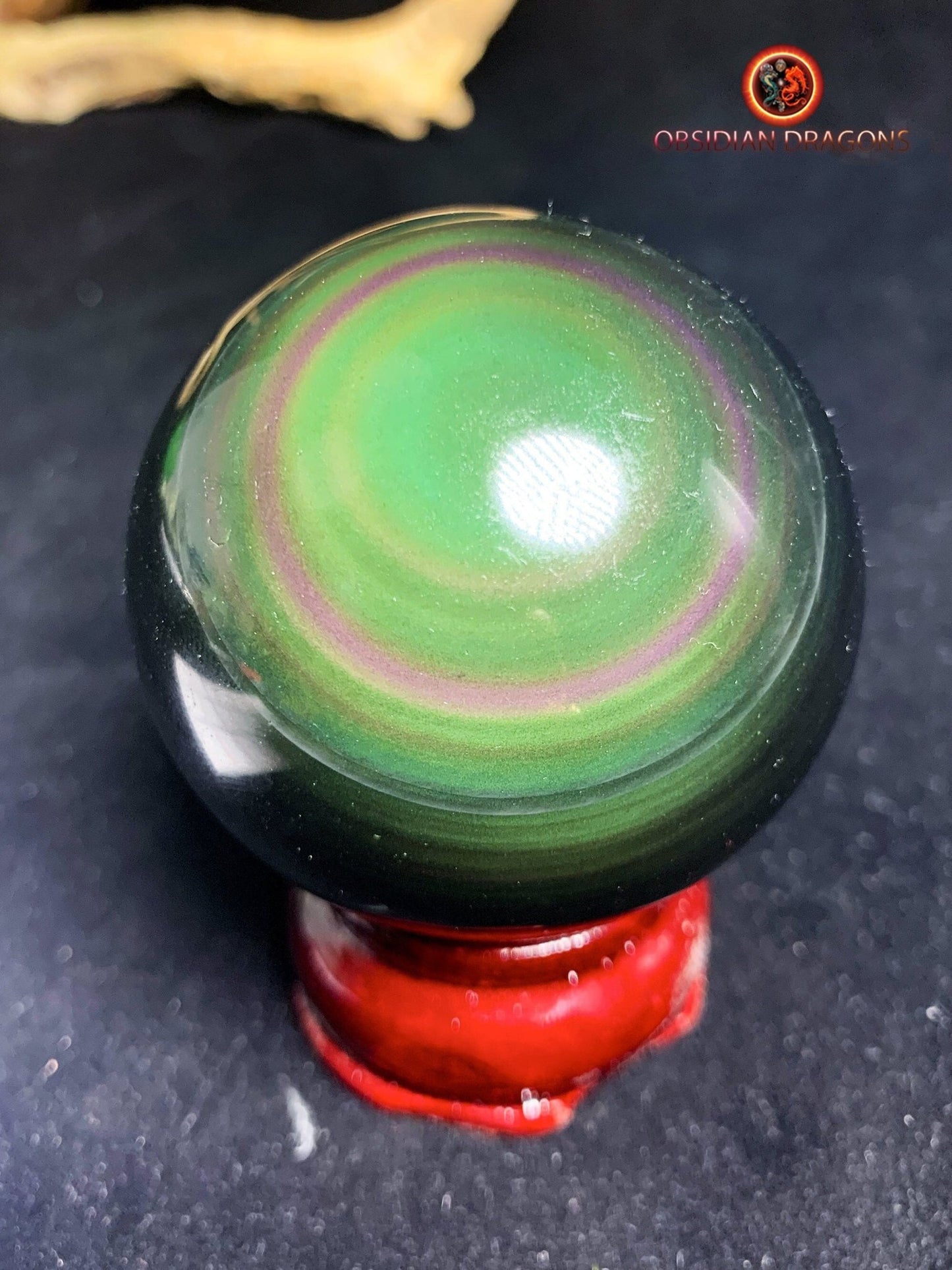 Sphère en obsidienne œil céleste - Unique - 5.79cm