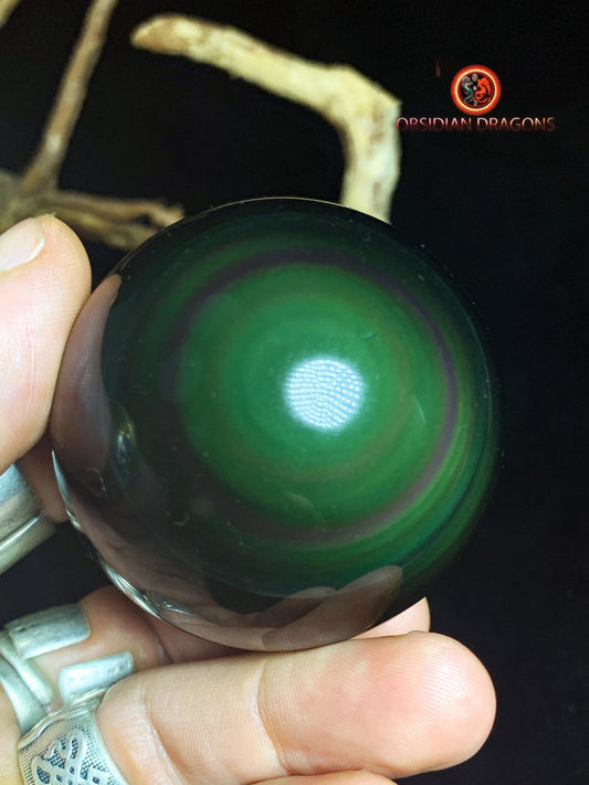 Sphère en obsidienne œil céleste - Unique - 5.79cm