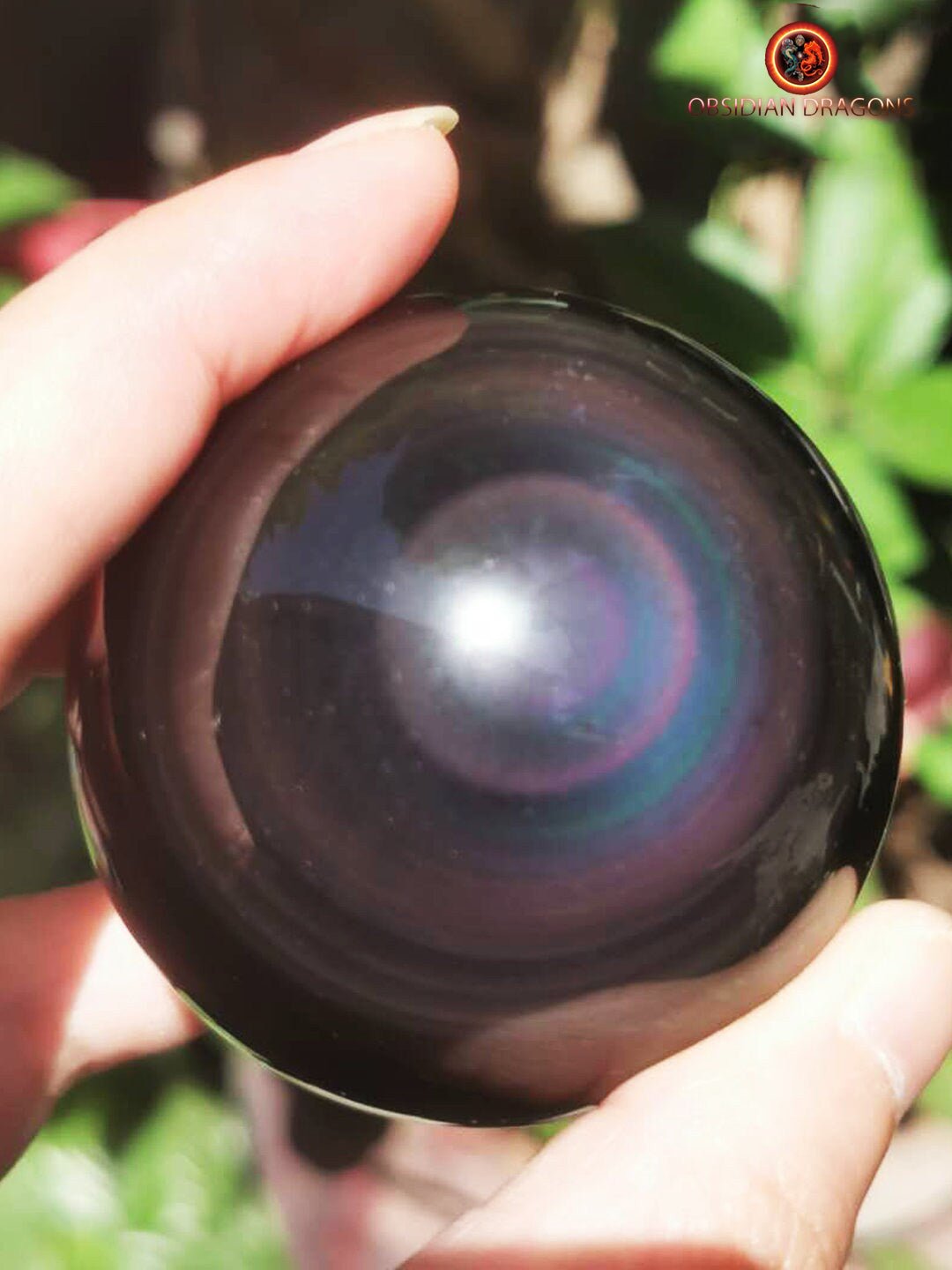 Sphère en obsidienne œil céleste - Unique - rare