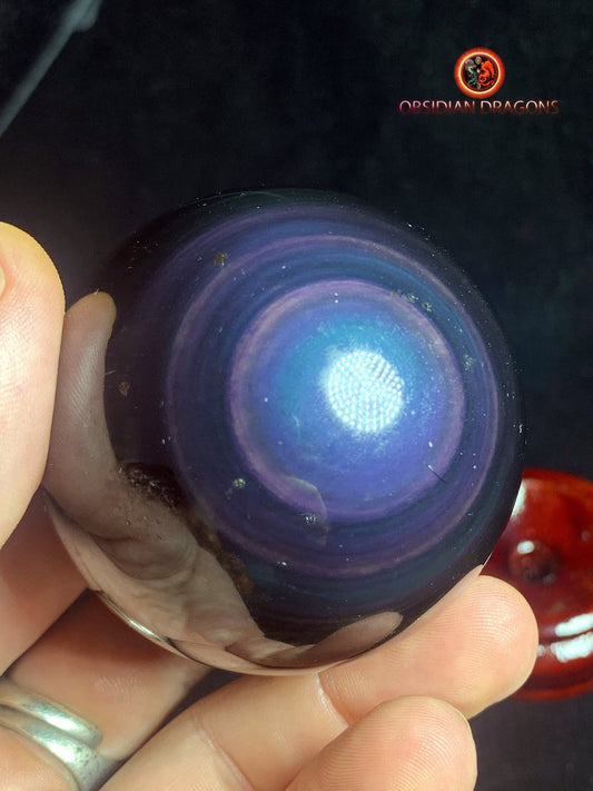 Sphère en obsidienne œil céleste - Unique - 5.75cm