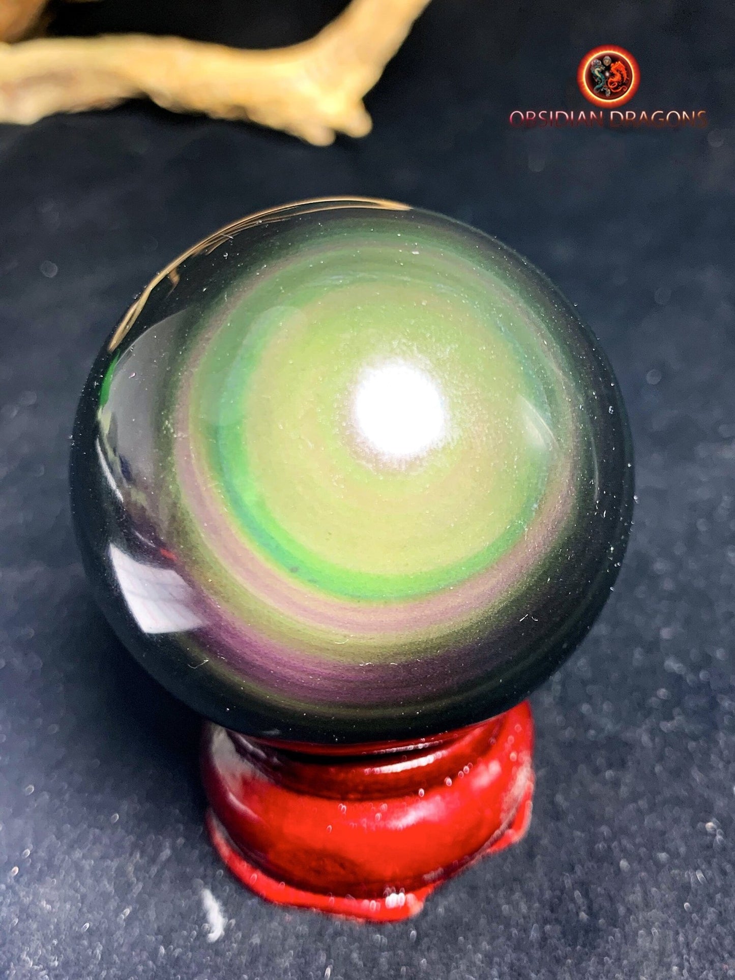 Sphère en obsidienne œil céleste - Unique - 5.79cm